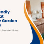 Pet-friendly room at Country Garden & Suites, dog-friendly hotel southern Illinois